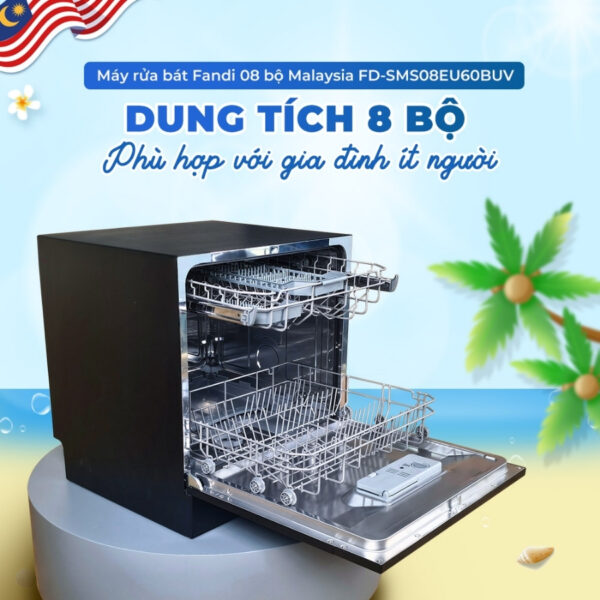 Máy rửa bát Fandi FD-SMS08EU60BUV (8 bộ)