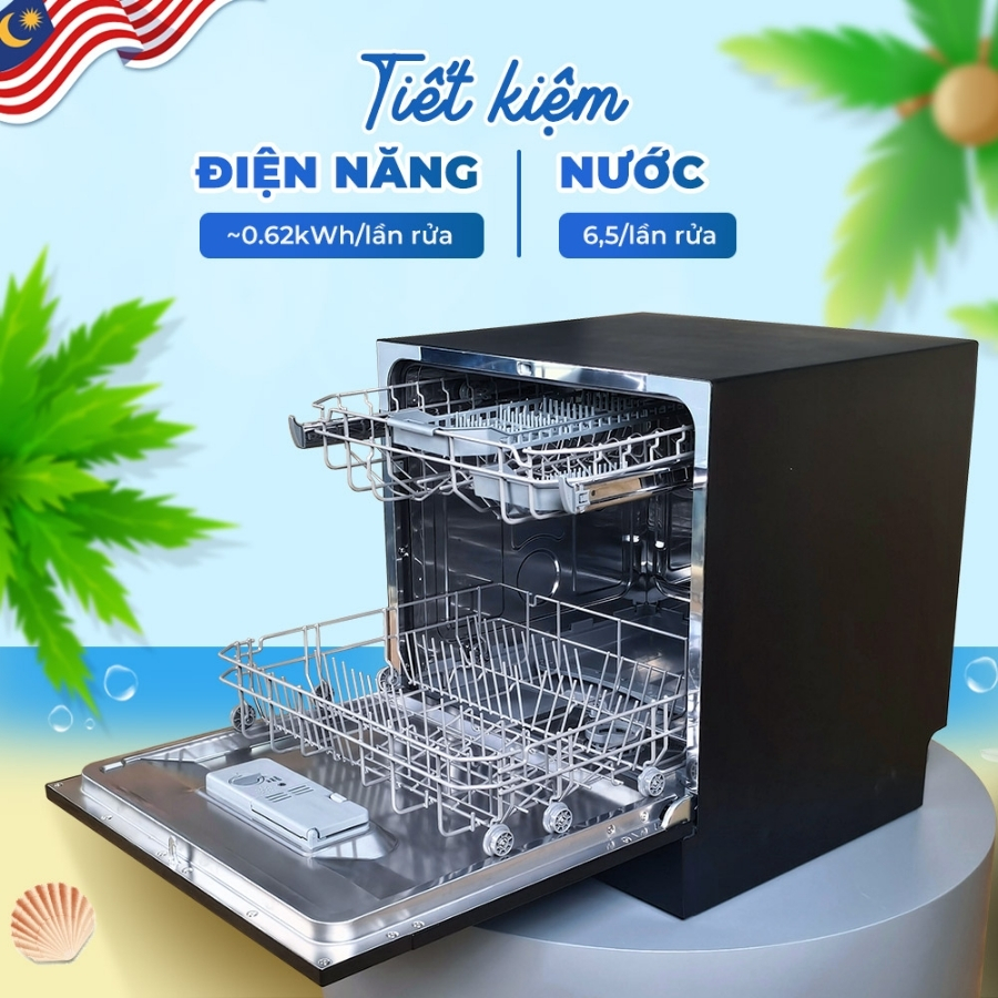 Máy rửa bát Fandi FD-SMS08EU60BUV (8 bộ)