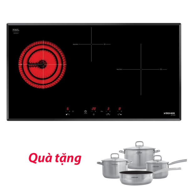 Bếp điện từ ba Kocher EI-763S (Made in Spain)