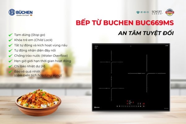 BẾP TỪ BUCHEN BUC669MS