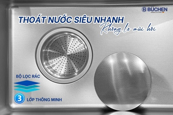CHẬU RỬA BÁT BÜCHEN BU7848SC