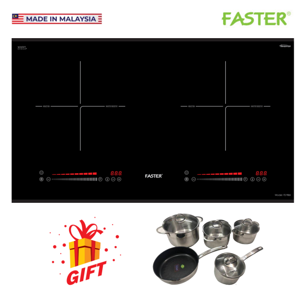 Bếp từ Faster FS 986I (Malaysia) Mặt kính Schott Ceran, mâm nhiệt EGO, chức năng nấu cơm