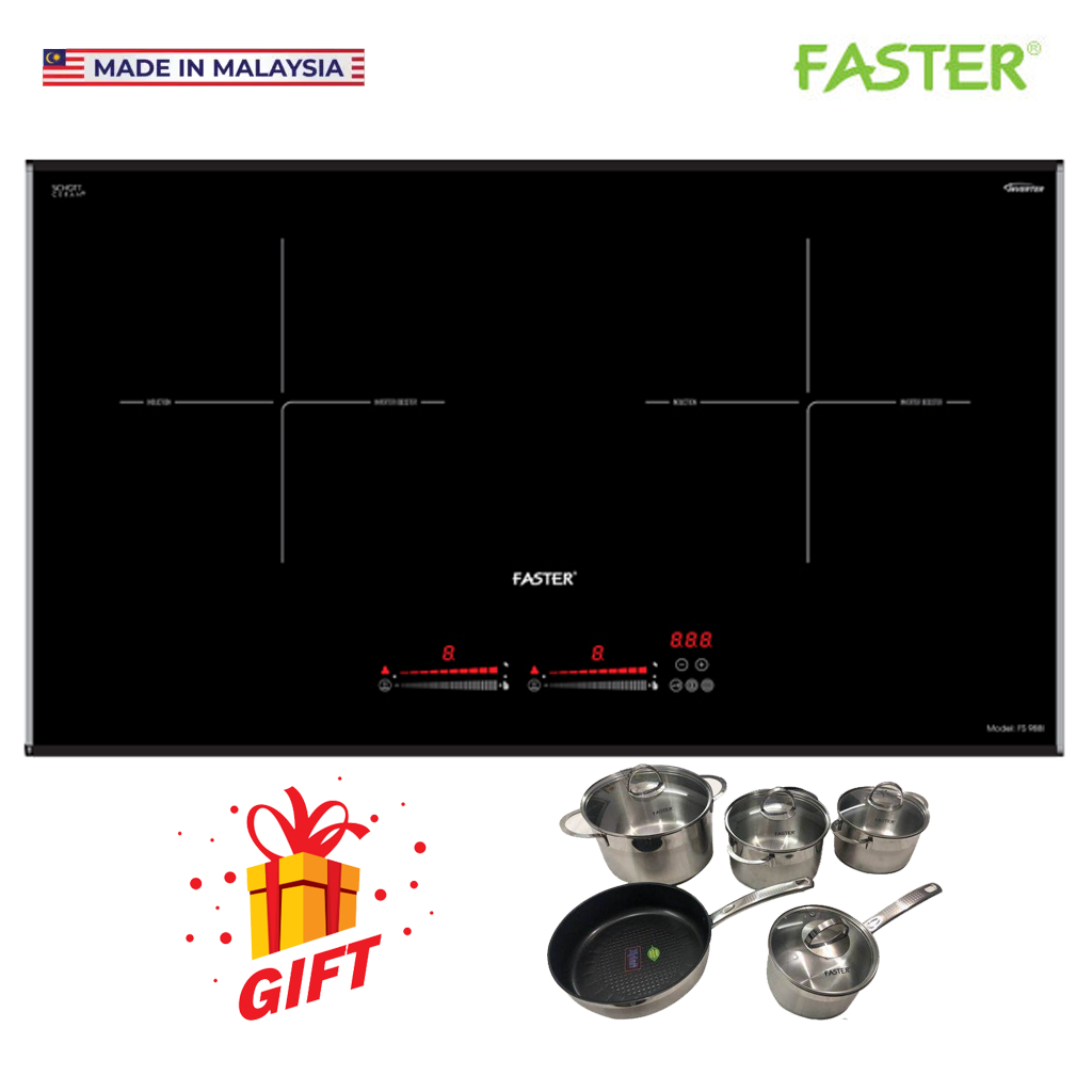 Bếp từ Faster FS 988I (Malaysia) Mặt kính Schott Ceran, mâm nhiệt EGO
