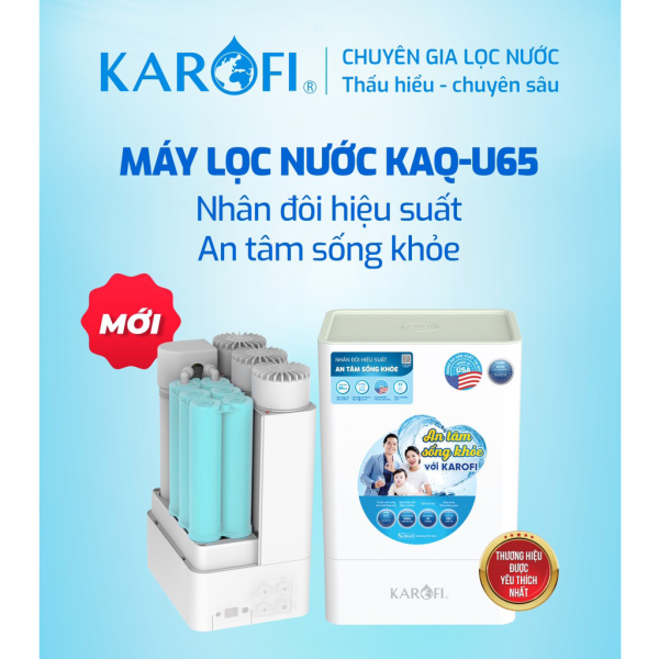 Máy lọc nước Karofi KAQ-U65 (10 lõi lọc)
