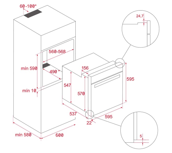 Lò nướng Teka HCB 6545 (71 lít)