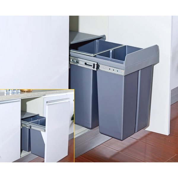 Thùng rác gắn cánh 2 ngăn Eurogold BL300