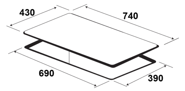 Bếp từ KAFF KF-HMG5II (Nhập khẩu Đức)