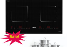 Bếp từ Chefs EH-DIH320  mẫu mới ( kính Crystal Ceram vát cạnh, nẹp nhôm, Công suất 4400W)