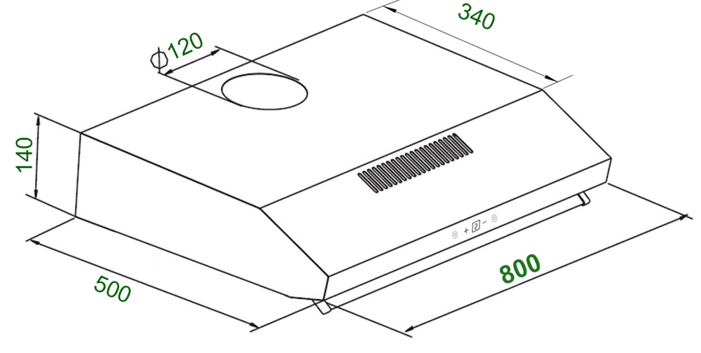 Máy hút mùi Kaff KF-888I (80cm)