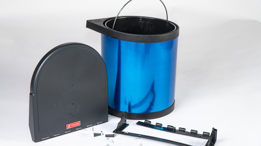 Thùng rác inox gắn cánh Fulco FC40