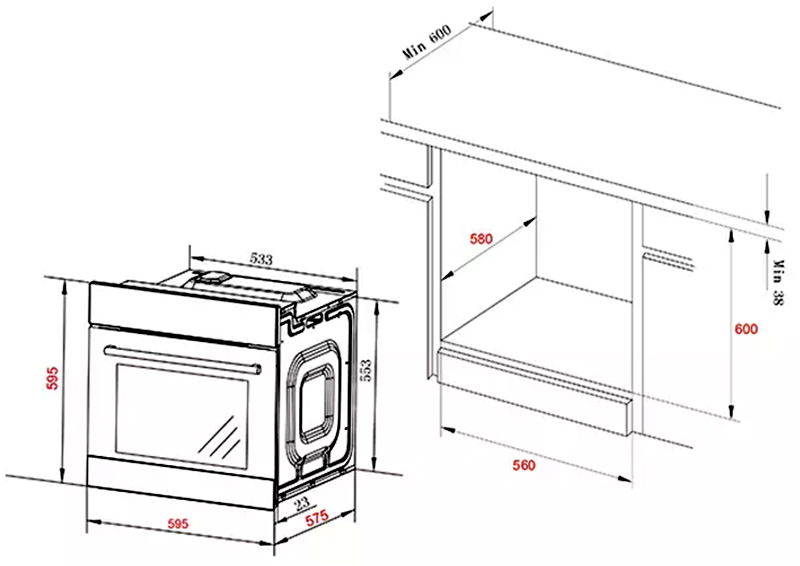 Lò nướng Kaff KF-901 (60 lít)