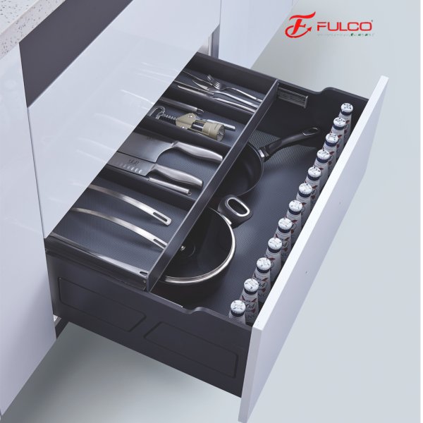 Giá xoong nồi tủ dưới phủ nano 5 lớp Fulco FCA03-X