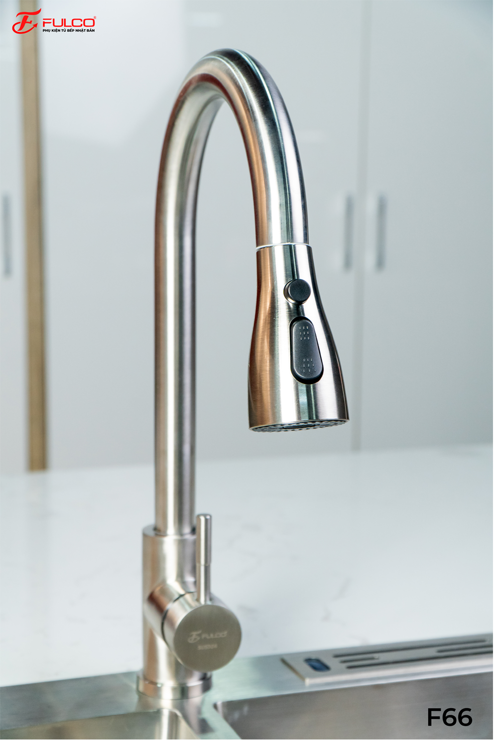 Vòi rửa bát rút dây Fulco F66