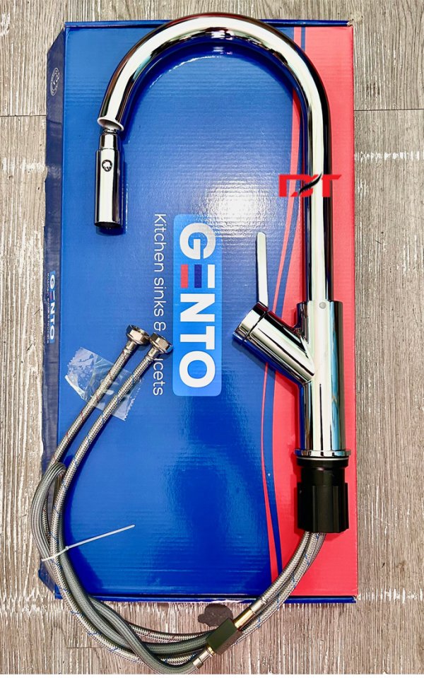 Vòi rửa bát rút dây Gento GT-206 New