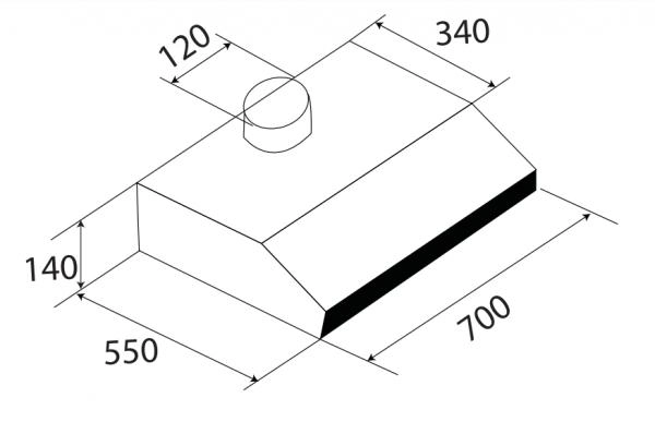 Máy hút mùi Kaff KF-701B