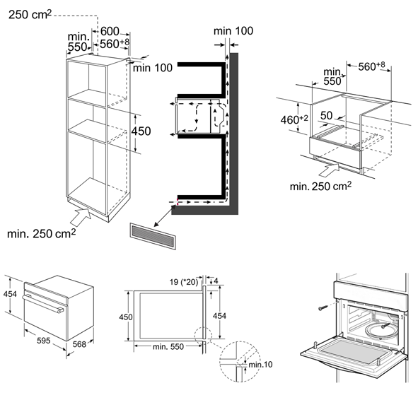Lò nướng kết hợp vi sóng Kaff OMS44L (44 lít)