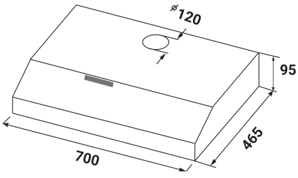 Máy hút mùi Kaff KF-SL70KB