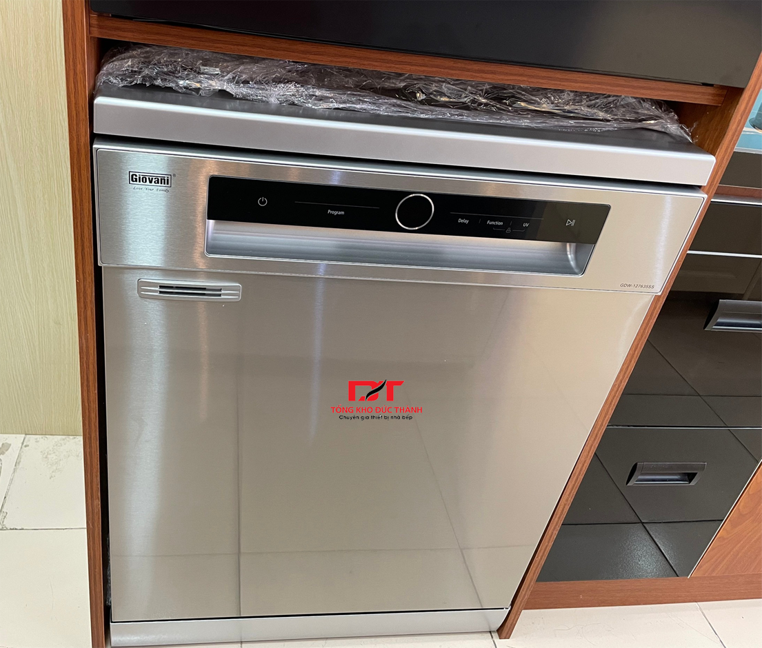 Máy rửa bát Giovani GDW-127635SS (14 bộ) - Sấy khí nóng, diệt khuẩn UV