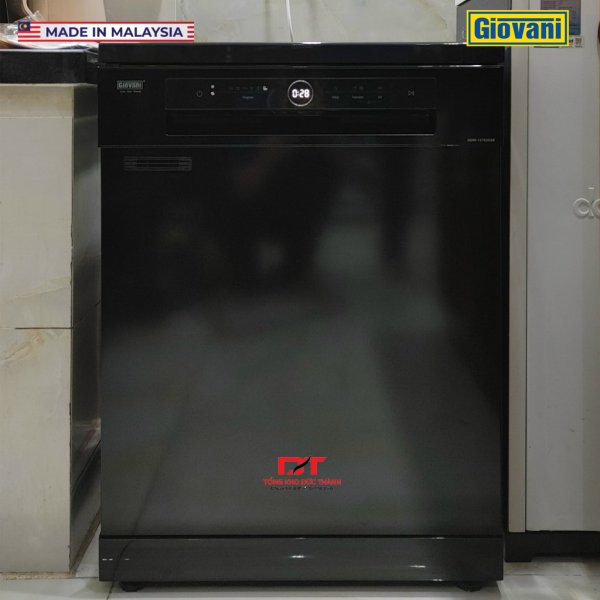 Máy rửa bát Giovani GDW-127635SB (14 bộ) - Sấy khí nóng, diệt khuẩn UV