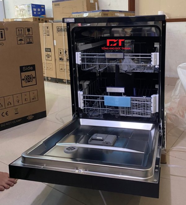 Máy rửa bát Giovani GDW-127635SB (14 bộ) - Sấy khí nóng, diệt khuẩn UV
