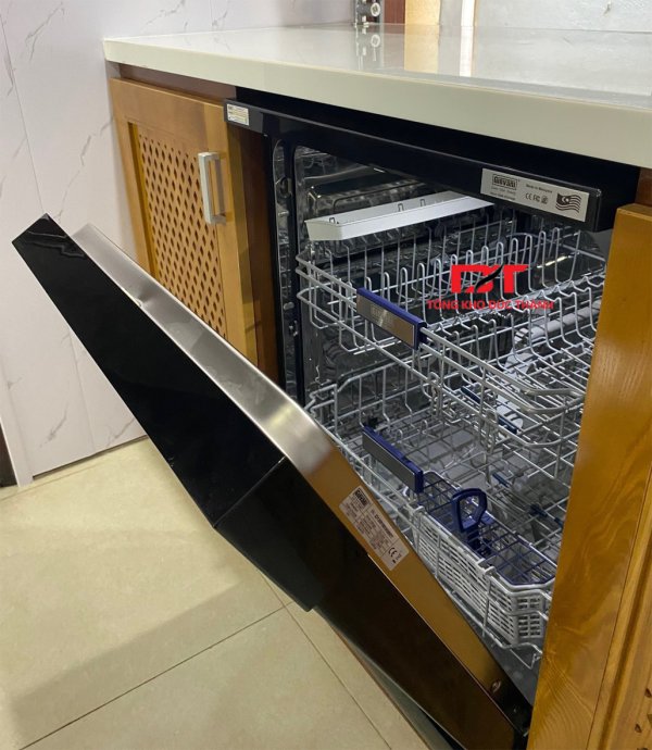 Máy rửa bát Giovani GDW-127635SB (14 bộ) - Sấy khí nóng, diệt khuẩn UV