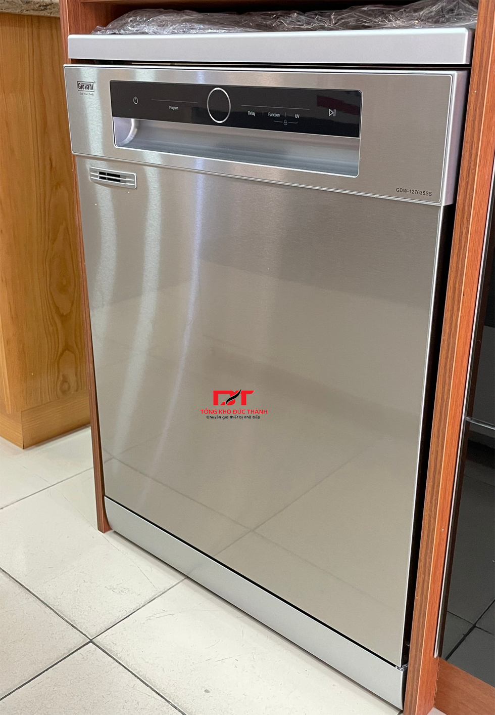 Máy rửa bát Giovani GDW-127635SS (14 bộ) - Sấy khí nóng, diệt khuẩn UV