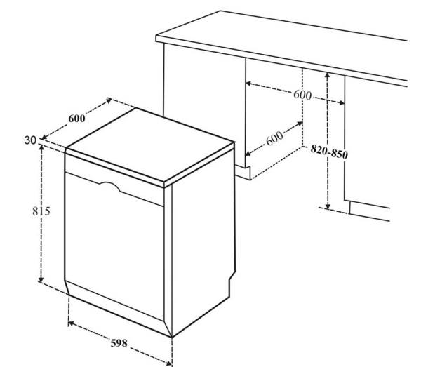 Máy rửa bát Bauer SBW6SEU15F nhập Malaysia