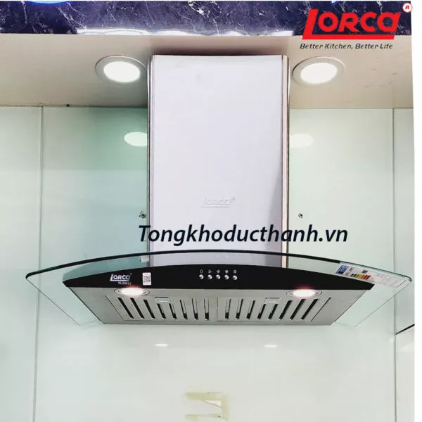 Máy hút mùi Lorca TA-2001B - 70cm ( mẫu mới) công suất 1.200m3, độ ồn thấp