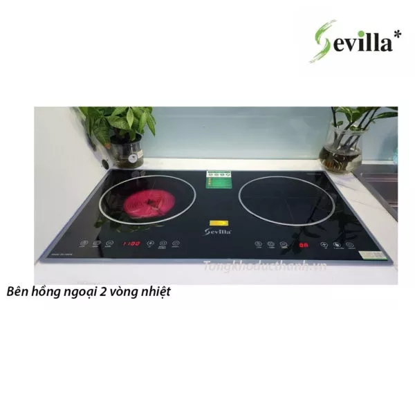 Bếp điện từ Sevilla Sv 189TS ( 1 từ 1 hồng ngoại)