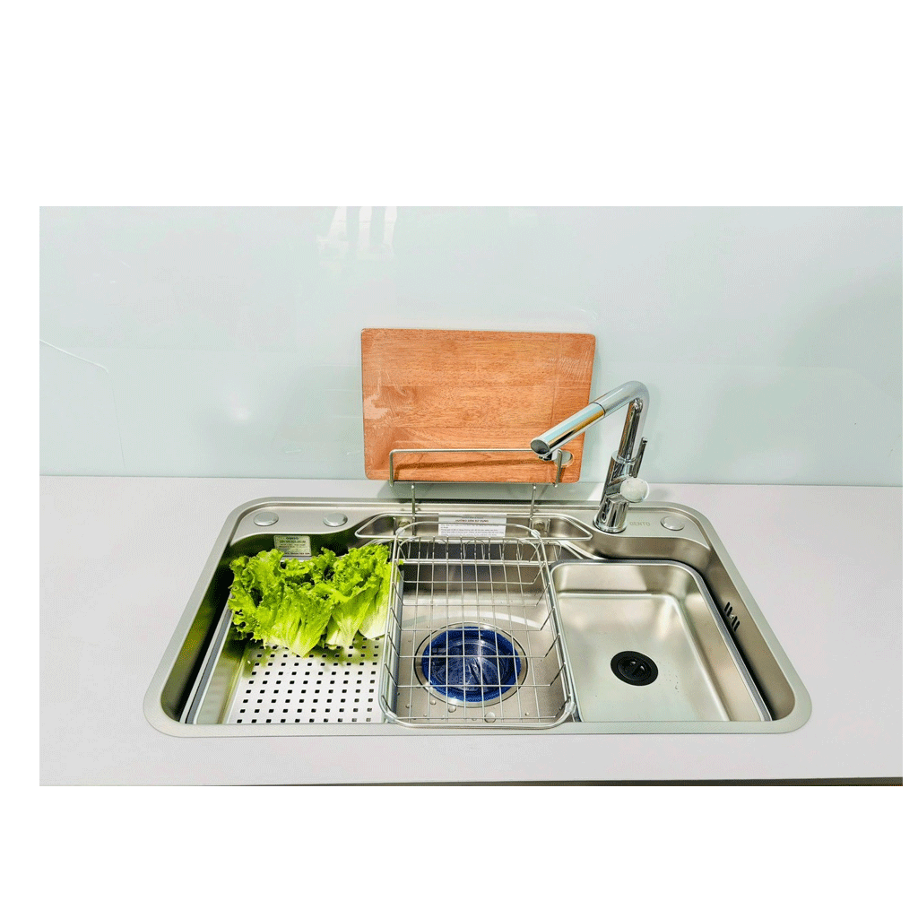 CHẬU RỬA BÁT GENTO GT04-7848 inox chống xước