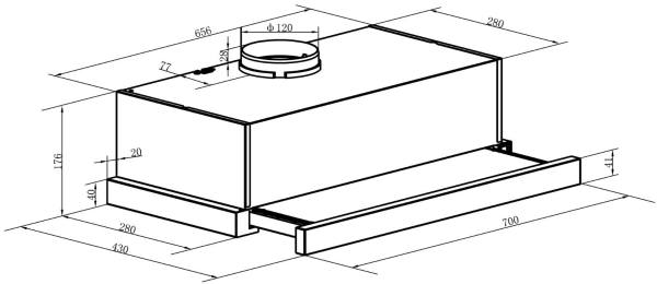 Máy hút mùi Buchen BU720S