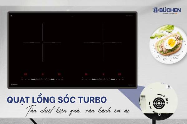 Bếp từ Buchen BUC975MS kính Schott Ceran