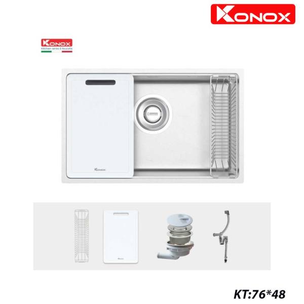 Chậu rửa bát chống xước Konox phong cách Nhật TARI 7648SR