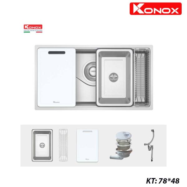 Chậu rửa bát chống xước Konox phong cách Nhật TARI 8748SR