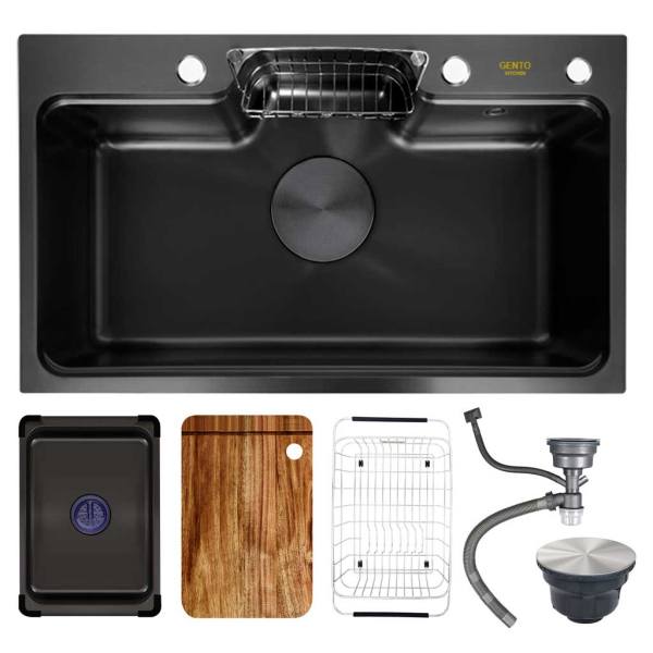 Chậu rửa Gento GT04-8048 Nano inox 304 cao cấp