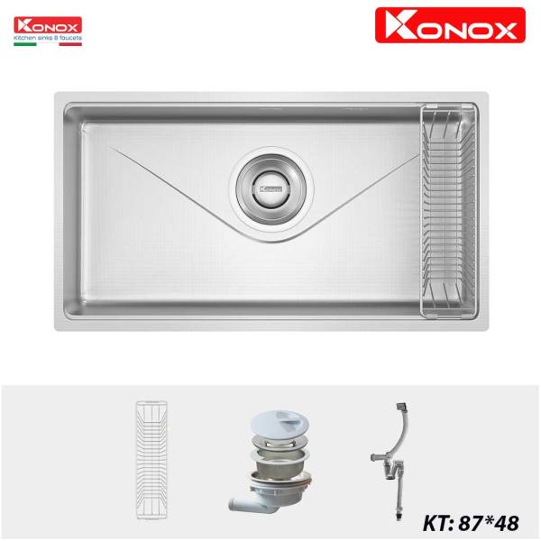 Chậu rửa bát chống xước Konox phong cách Nhật TARI 8748SR Basic