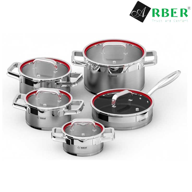 Bộ nồi từ Arber inox AN05RED-MAX