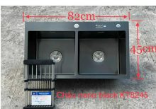 Chậu rửa nano đen Kagol KND8245 cân