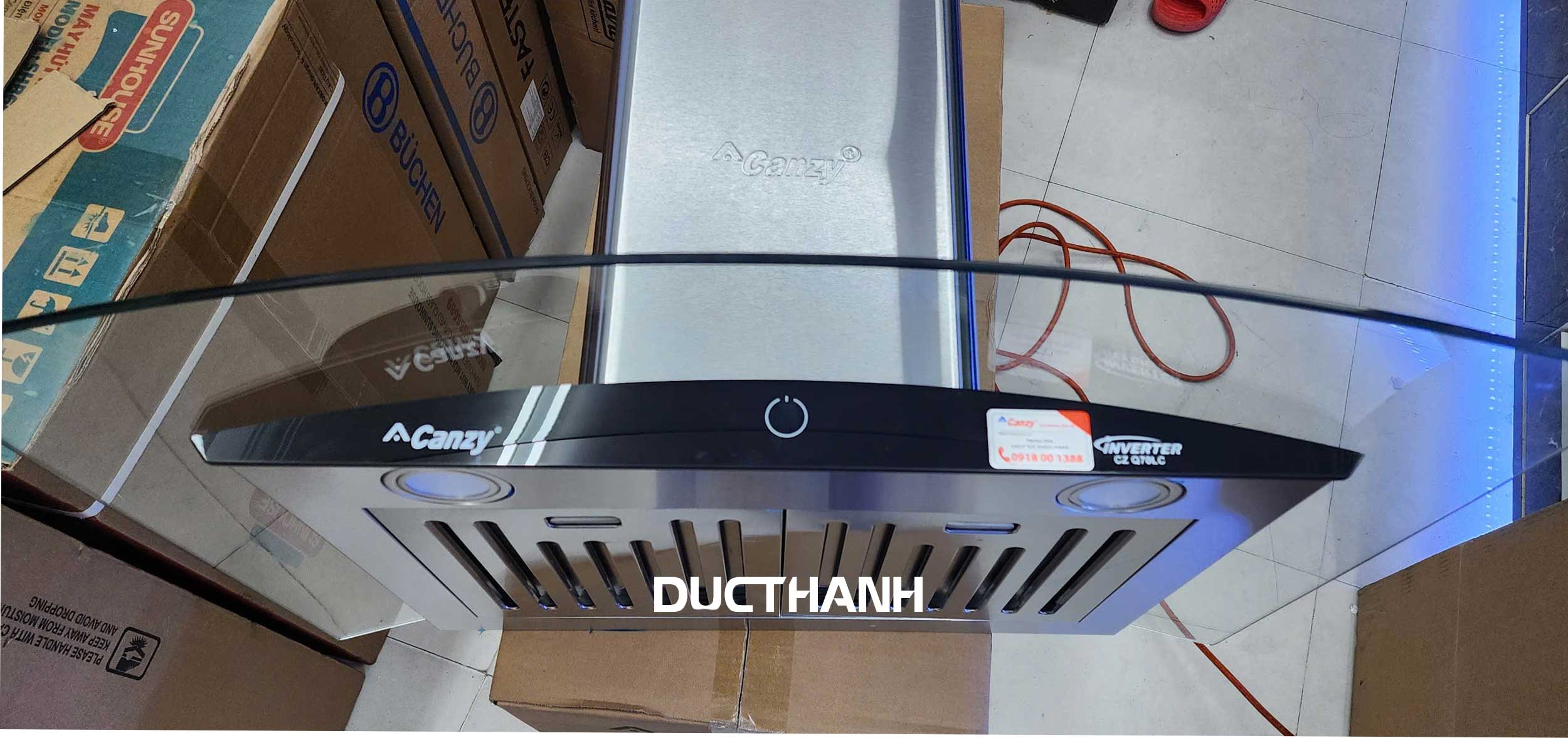 Máy hút mùi Canzy CZ Q70LC ( mới) điều khiển cảm biến vẫy tay, hẹn giờ tắt