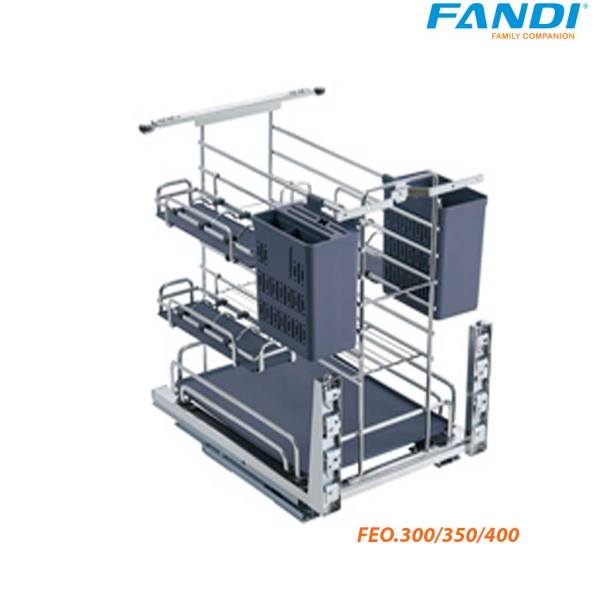 GIÁ ĐỰNG DAO THỚT Fandi NAN OVAL  FEO.300/350/400 Inox 304 (các khay di chuyển được)