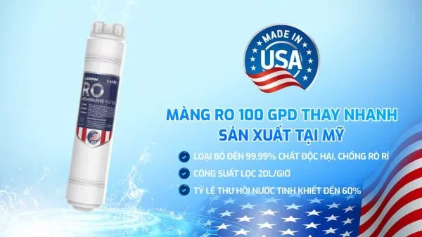 Máy lọc nước RO Karofi KAQ-U95 Pro