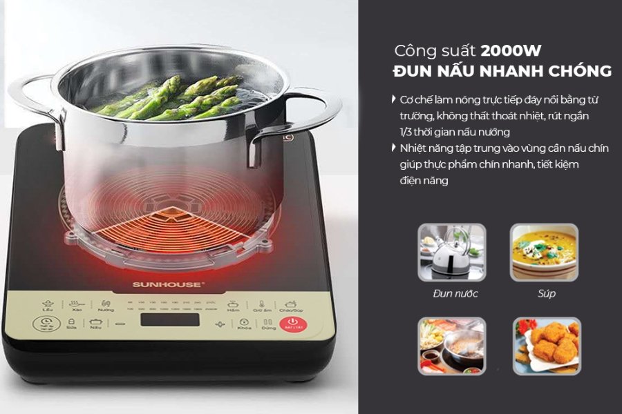 Bếp từ đơn SUNHOUSE SHD6869