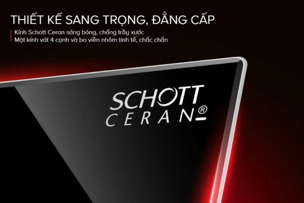 BẾP ĐÔI ĐIỆN TỪ MUTLICH MIM8118PRO kính Schott Ceran