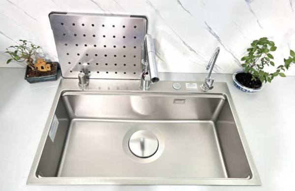 Chậu rửa bát Inox chống xước Gento GT 7848 New