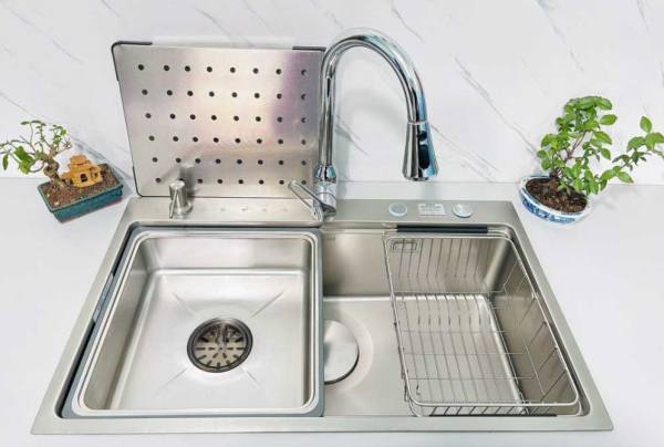 Chậu rửa bát Inox chống xước Gento GT 7848 New