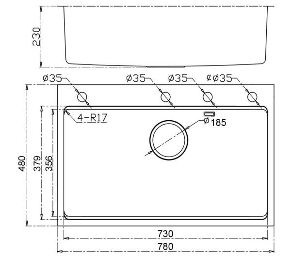 Chậu rửa bát Inox chống xước Gento GT 7848 New