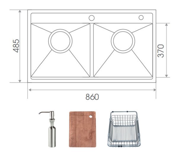 CHẬU RỬA BELLO BL908DC