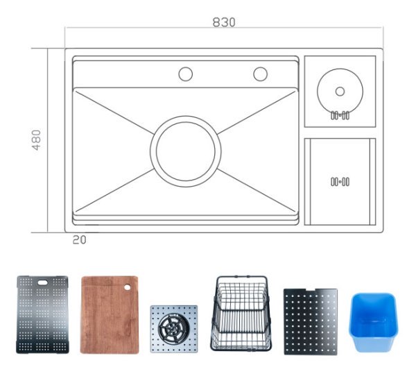 CHẬU RỬA BELLO BLTAS01