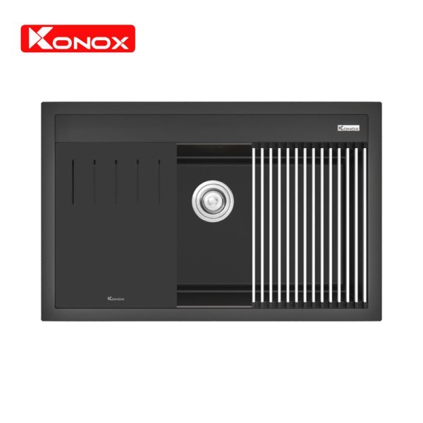 Chậu rửa bát đá Granite Sink Terra 790S Black