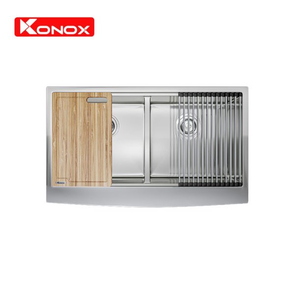 Chậu rửa bát Workstation Sink – Apron Sink KN8751DA Curve